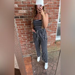 Striped romper